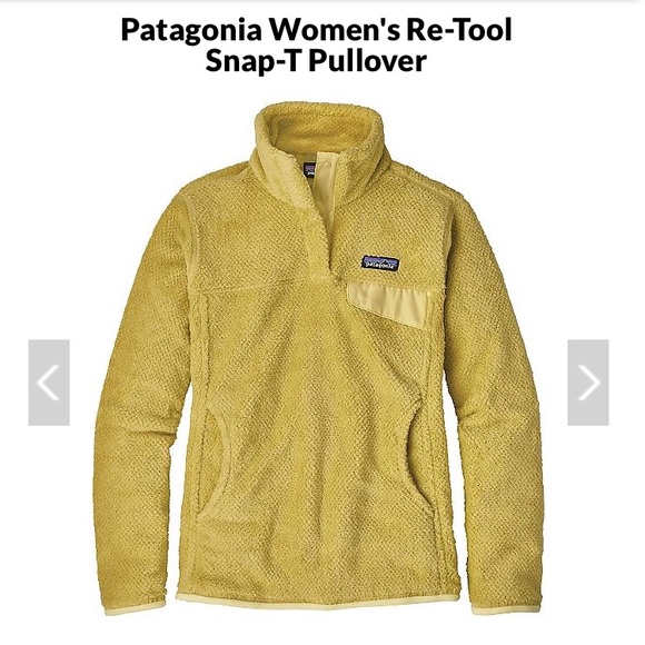 Patagonia Sweaters - Women’s Patagonia Re Tool Snap T Pullover Yellow